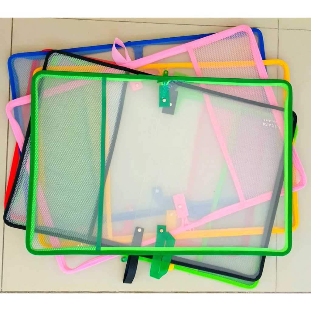 

Map Zipper Bag / Map Plastik Resleting Tebal /Ukuran Folio (F4)/Best Quality Product