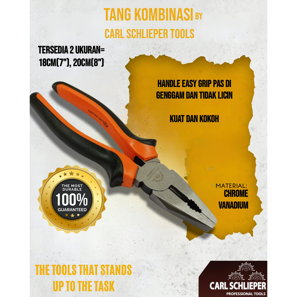 CARL SCHLIEPER Tang Kombinasi 7' Dan 8'