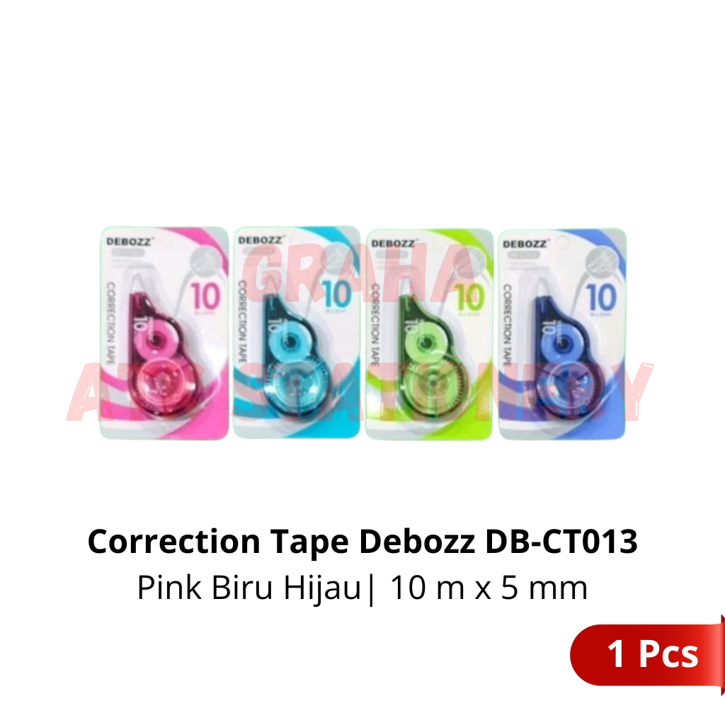 

[1 Pcs] Correction Tape Debozz DB-CT013 / Penghapus Tipex Pita Kertas Debozz DB-CT013