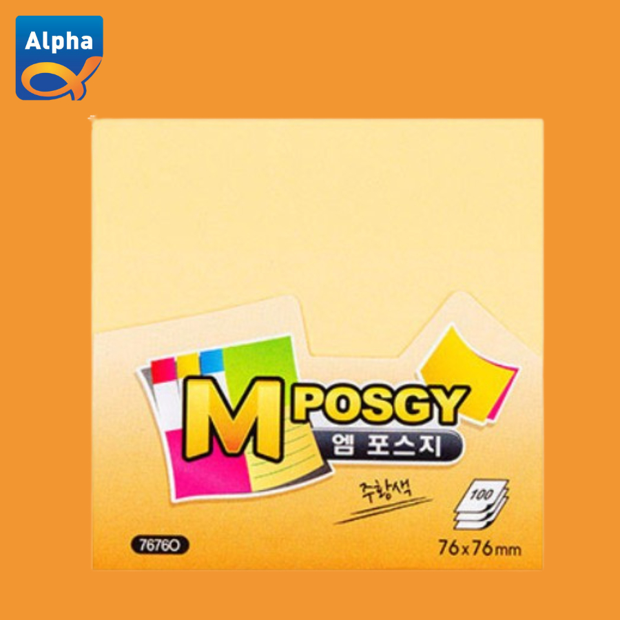 

[M-Posgy] Sticky Notes 76 x 76 mm / Kertas Sticky Notes - Orange
