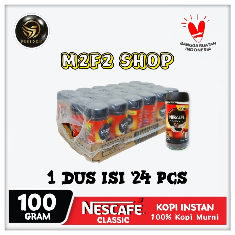 

Nescafe Coffee Classic Jar | Kopi Hitam Instan Murni Botol Kaca - 100 gr (Kemasan Karton)