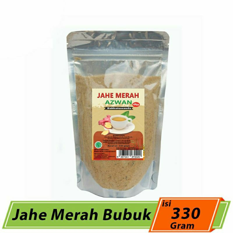 

Jahe Merah Herbal Kemasan 330gram / Minuman Kesehatan / Bubuk Instan