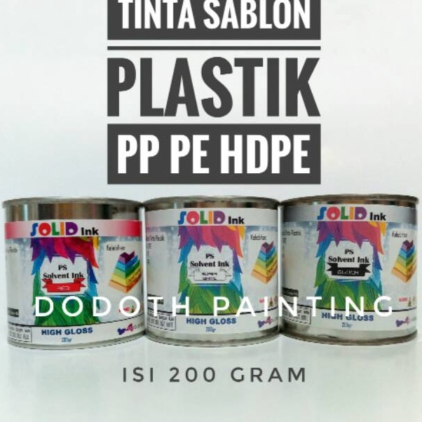 

KODE G89I Tinta Cat Sablon Plastik Polymate Basis Minyak Solvent Based Solid Ink