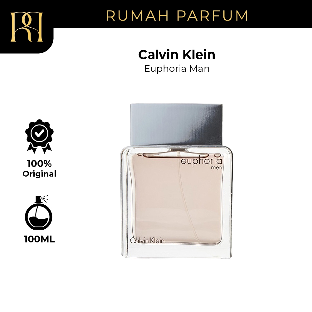 Parfum Pria Calvin Klein Euphoria Man (100 mL) Perfume Cowok Tahan Lama dan Wangi