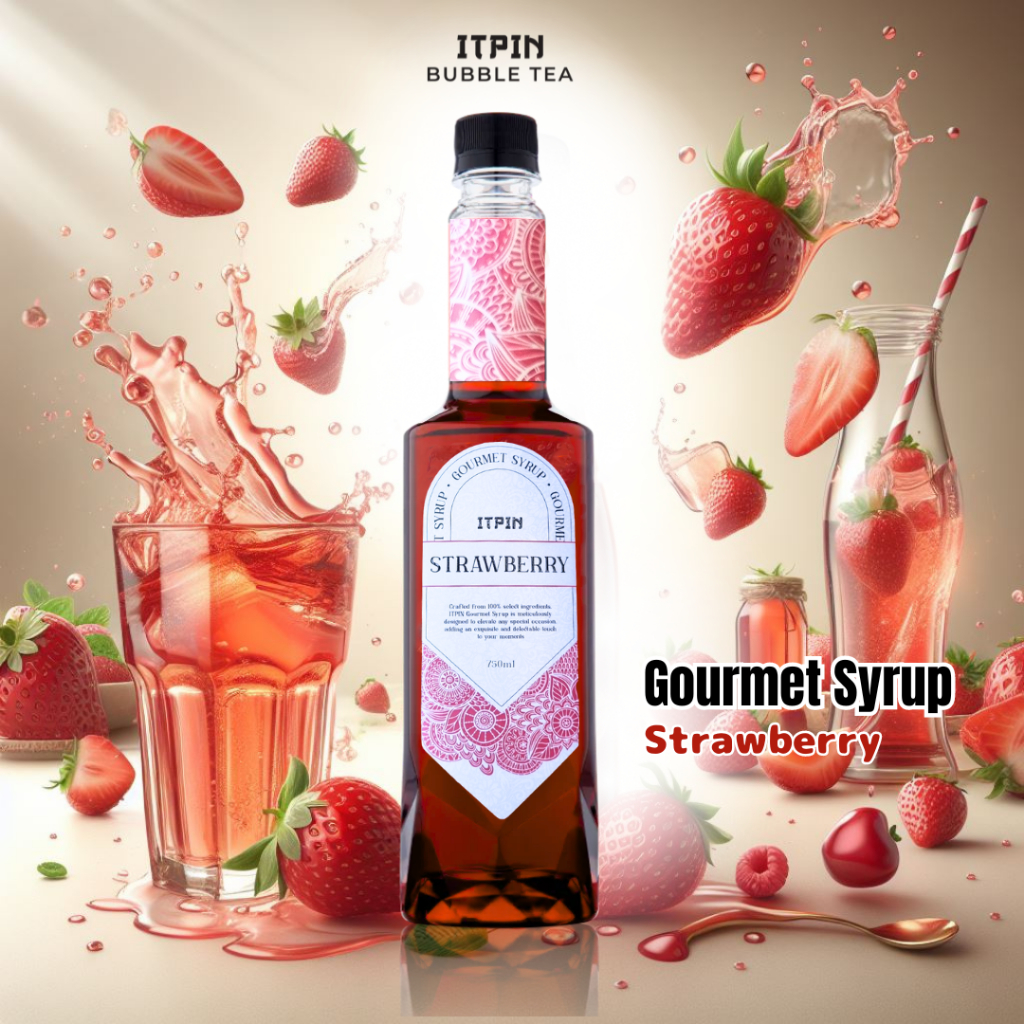 

Itpin Gourmet Syrup Strawberry 750ml Itpin sirup kemasan 750 ml rasa stroberi