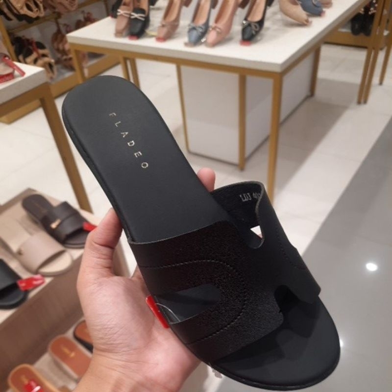 Sandal teplek/sandal hak tahu/sandal wanita slip on/ by fladeo ladies MATAHARI