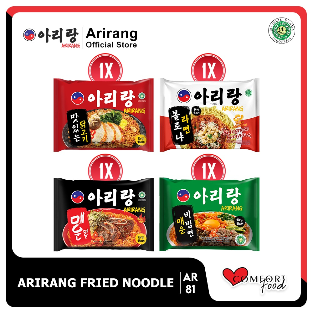 

4 Pcs Arirang Mie Instan Goreng Mix Varian (AR81)
