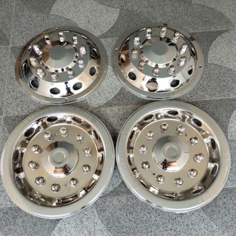 wildop truk tronton big bus ring 20 perset 4biji, 2depan 2belakang crom