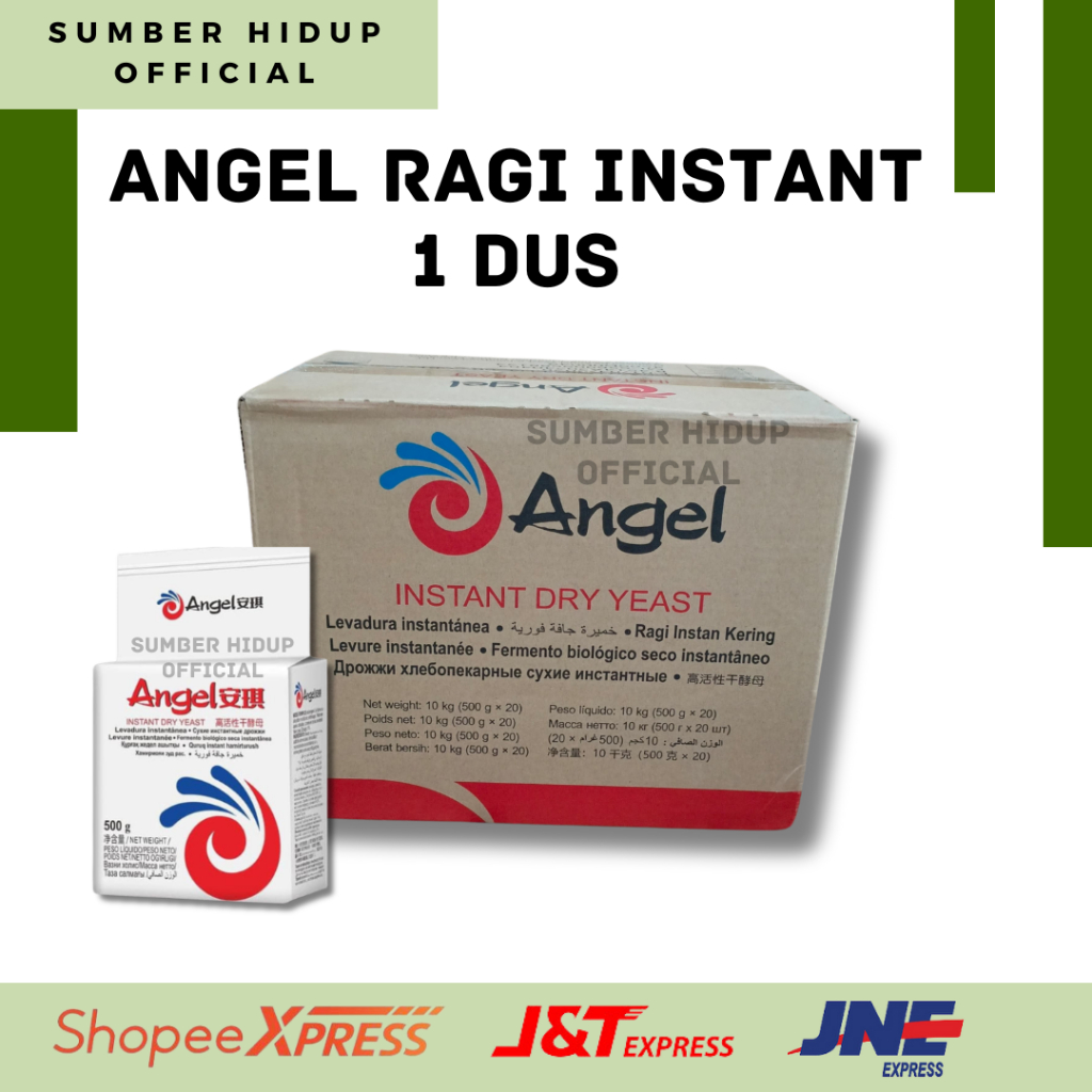 

ANGEL RAGI INSTANT 1 DUS / INSTANT DRY YEAST WHITE / PENGEMBANG KUE