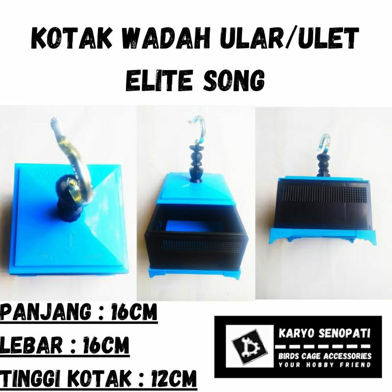 wadah kotak ulat elite song uler pakan burung kandang ulat pakan burung