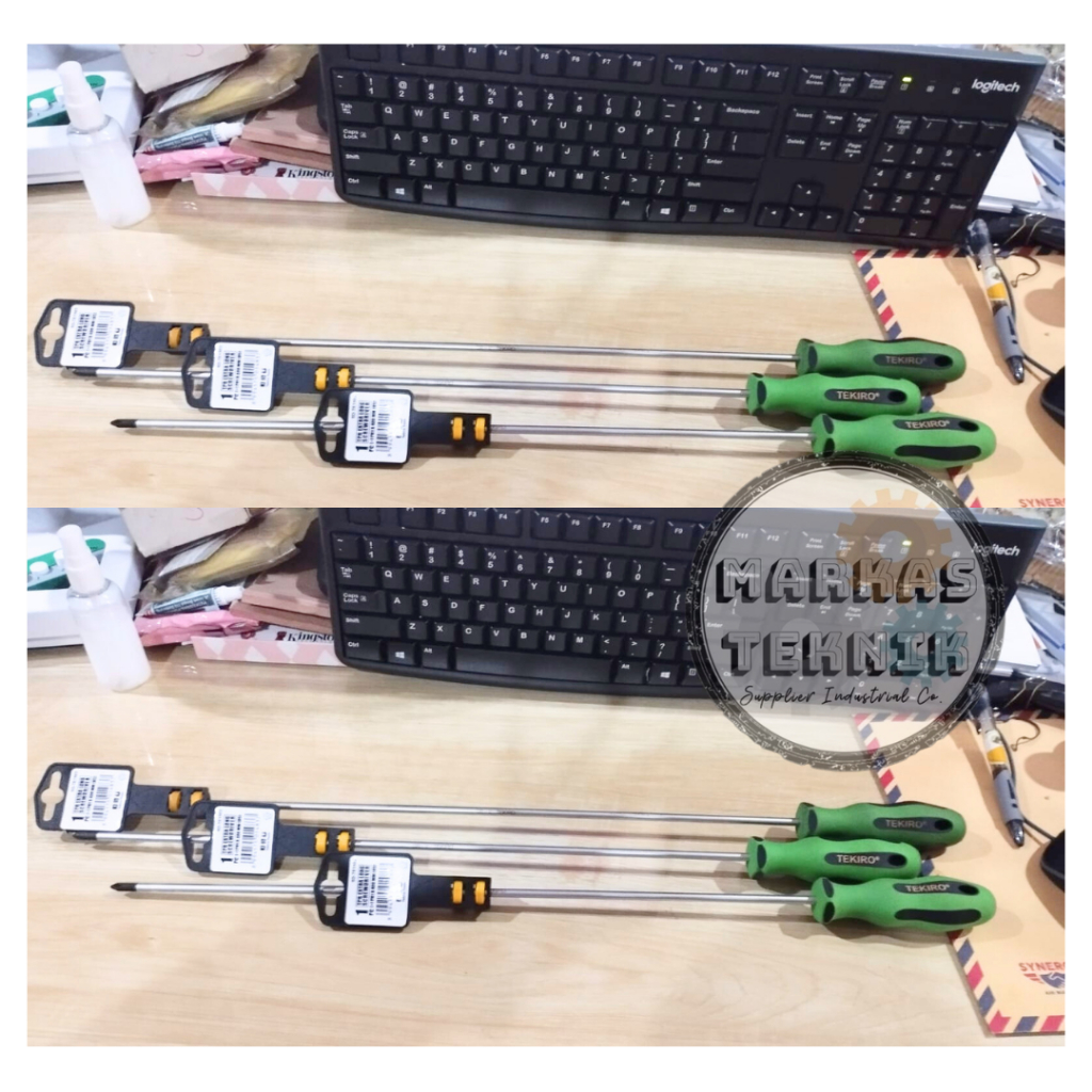 TEKIRO Extra Long Screwdriver PH 1 x 400 MM PLUS / Obeng Gagang Panjang (+) PLUS PH 1 X 400 MM TEKIR