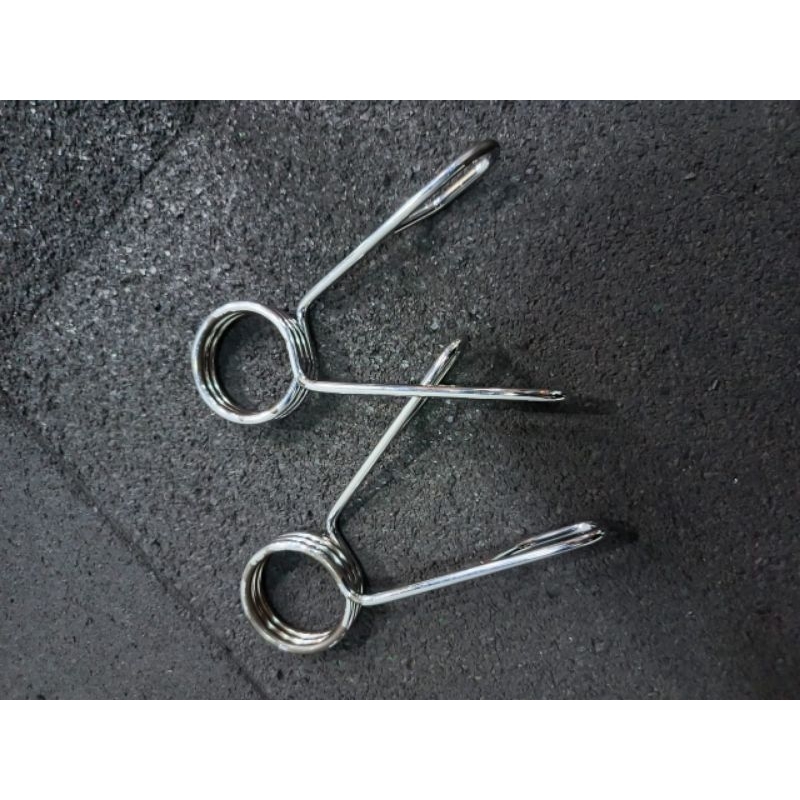 Barbell lock 5cm barbell spring barbell clamp weight lock penjepit barbell gym fitness