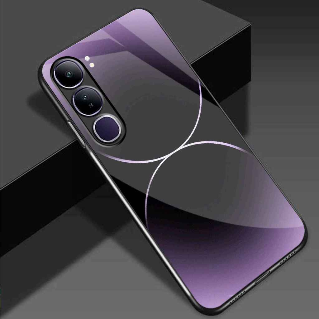 Softcase Glass Kaca Vivo V40 Lite - Casing Hp V40 Lite - Case Hp V40 Lite - Softcase V40 Lite - S185