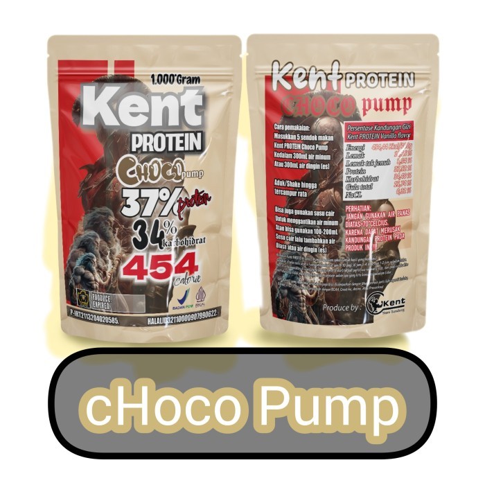 KENT PROTEIN 1KG CHOCO WHEY PROTEIN NABATI CHOCOLATE PUMP