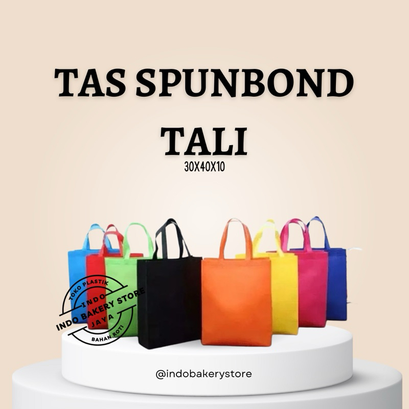 

Tas Tali / Spunbond Tali | Ukuran 30x40x10 | 1 Lusin (12pcs)
