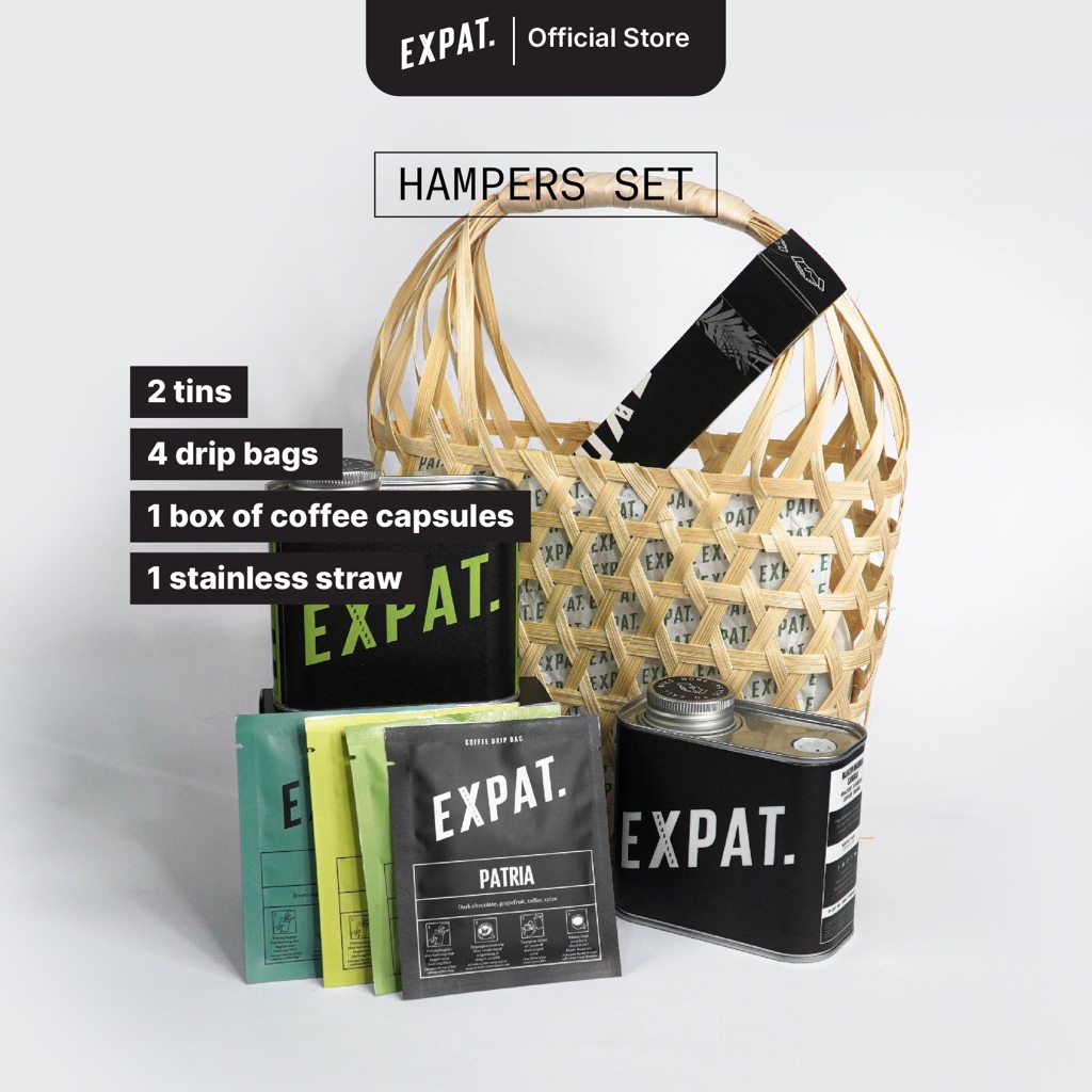 

Expat Roasters Big Package Hampers Gift Set Coffee biji kopi / bubuk arabica | Imlek Lunar Chinese New Year Hampers Lebaran / Idul Fitri