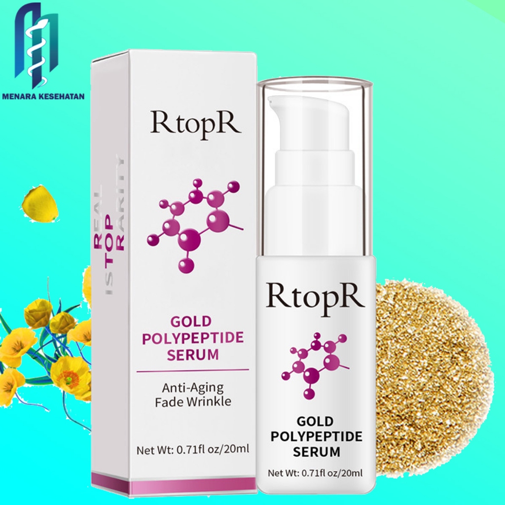 Rtopr Gold Polypeptide Serum Anti Penuaan dan Menyamarkan Kerutan Meningkatkan Vitalitas Kulit