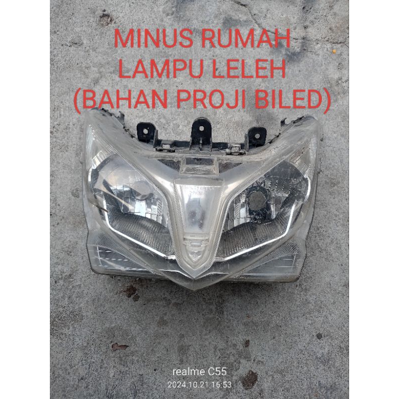 Reflektor Lampu Depan Honda Vario Techno 125 ORI COPOTAN BEKAS BAHAN PROJI BILED