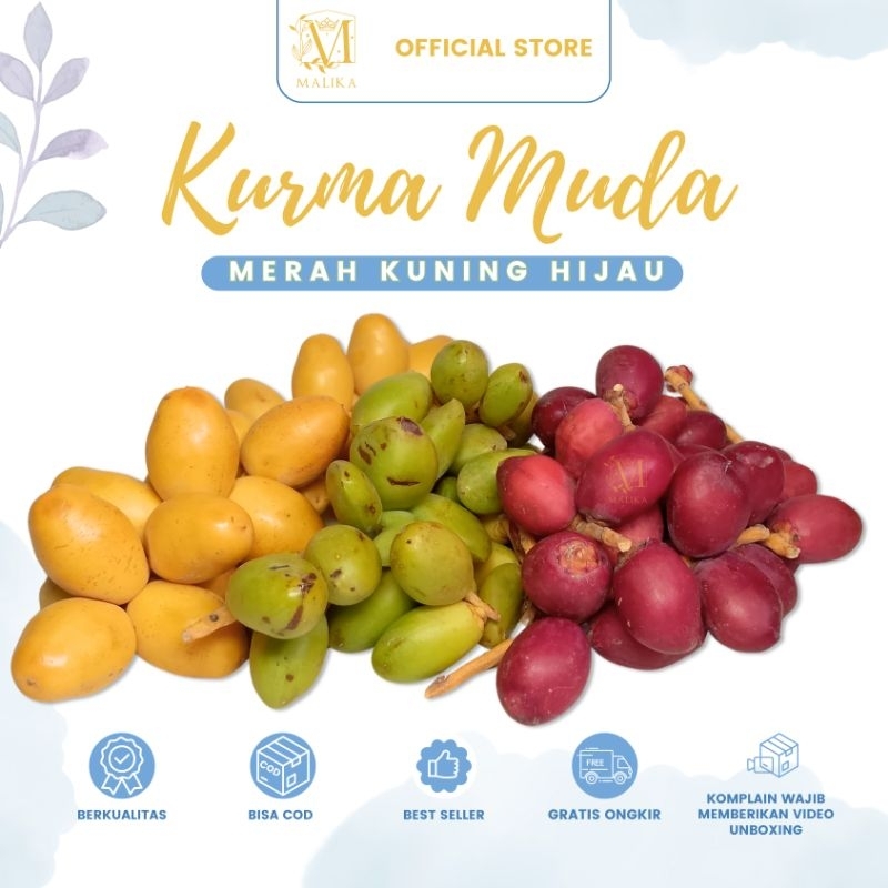 

READY LANGSUNG KIRIM - KURMA MUDA MIX FRESH - Kurma Segar bukan Frozen - promil, program hamil, promil alami