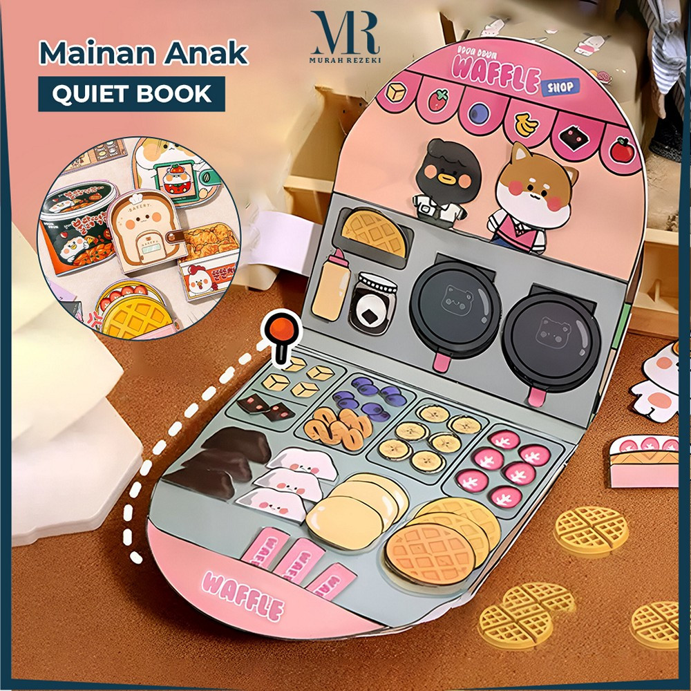 Quiet Book DIY No Cutting / Mainan Edukasi Anak Buku Bongkar Pasang / Busy Book Activity Kids Mainan