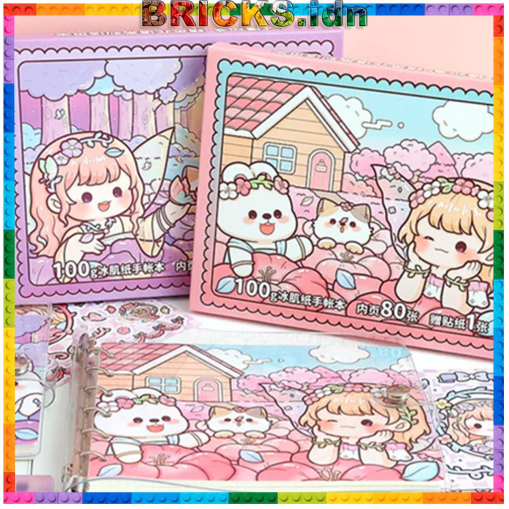 

Buku Binder Notebook Catatan Elf Flower Leaf Book Aesthetic TLD157