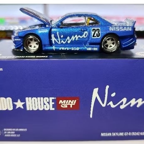 Mini GT Kaido House Nissan Skyline GT-R (R34) Nismo Blue