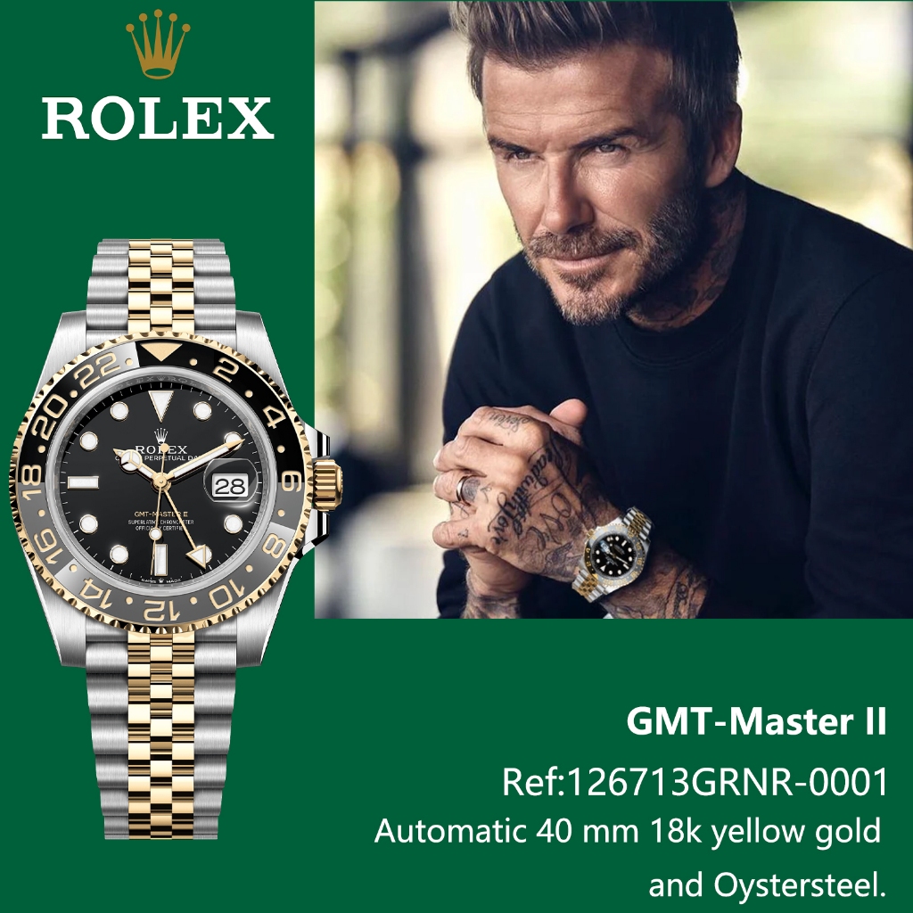 Rolex Asli Original GMT-Master II M126713GRNR-0001 jam tangan pria otomatis Jam tangan mekanik Swiss