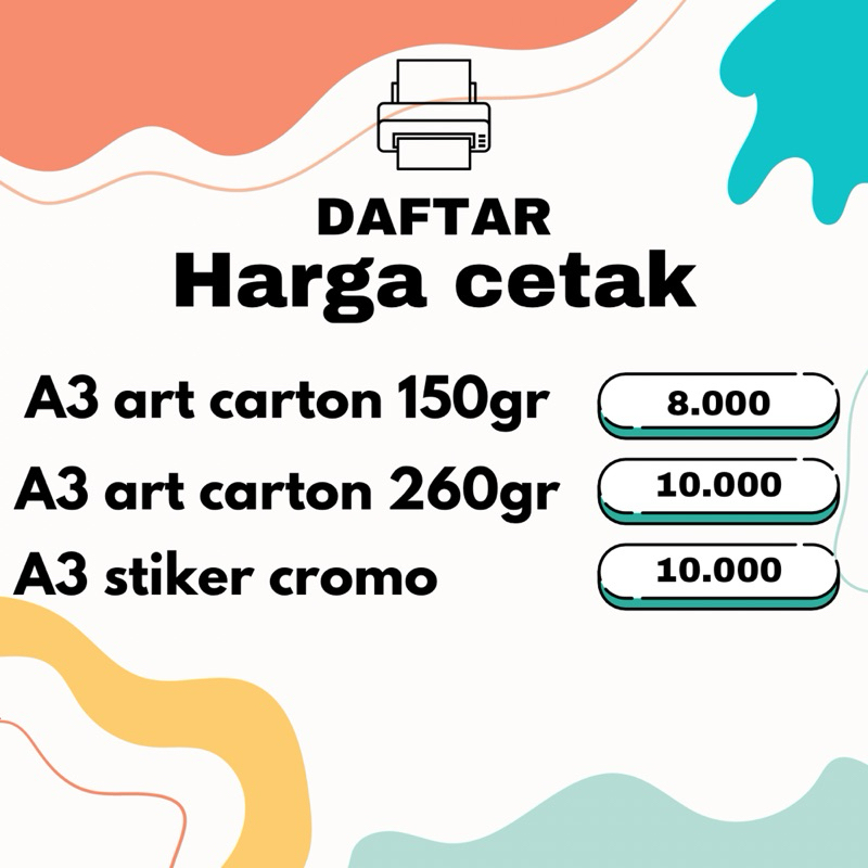 

CETAK A3 BAHAN ART CARTON TERLARIS