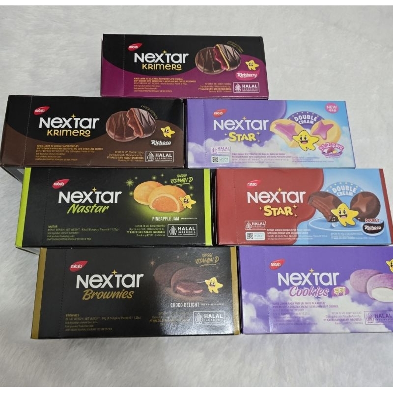 

Nabati Nextar 90g Rasa Coklat Raspberry Nanas Goguma Star Krimero Murah