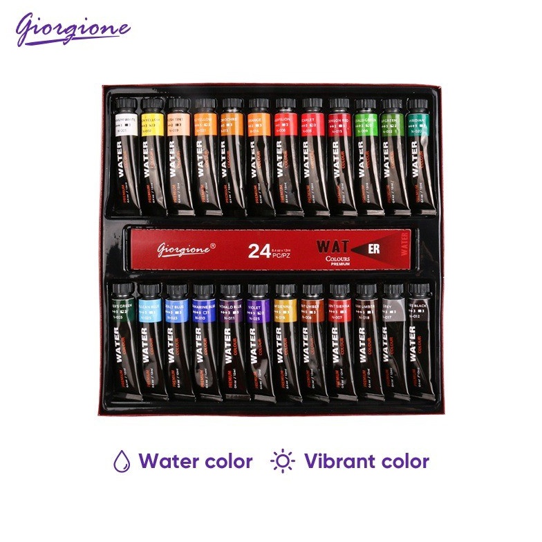 

KODE C68J Giorgione 24 Warna Cat Akrilik Set Perlengkapan Seni Siswa 12ml Cat