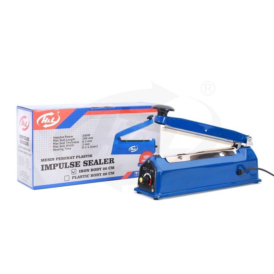 HL Impulse sealer body BESI 20cm 30cm H&L Mesin press segel plastik 20 cm 30 cm