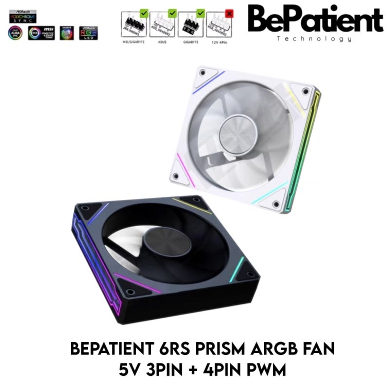 BePatient Prism 6RS ARGB Fan 12cm 5V 3PIN + 4PIN PWM