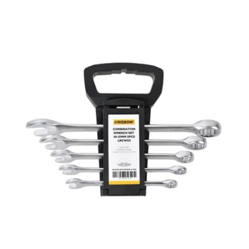Krisbow Set 5 Pcs Kunci Ring Pas 10-21 Mm Lrcws2