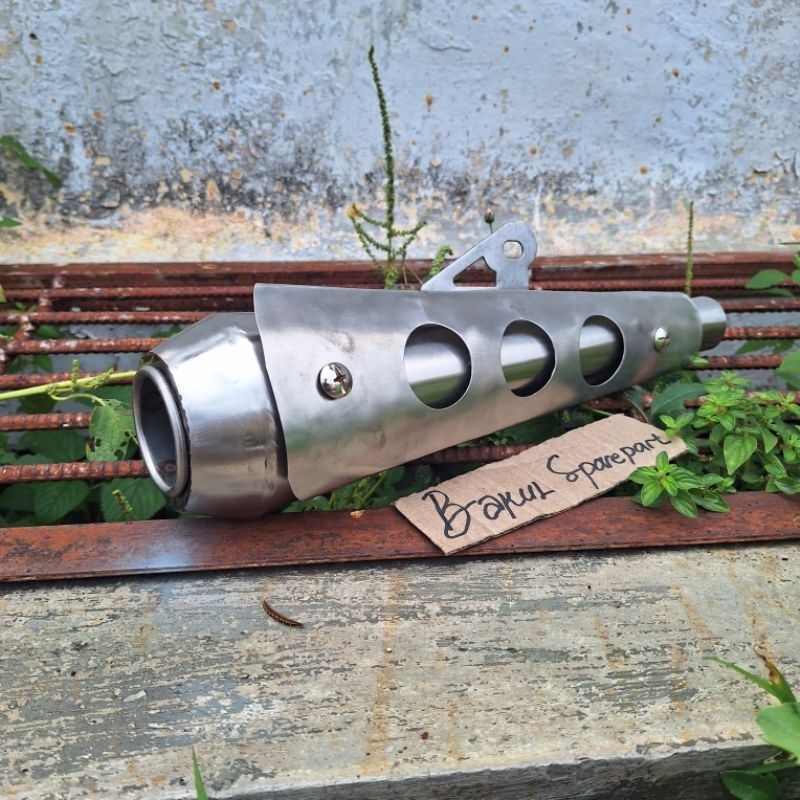 Knalpot Motor Custom Papstyle caferacer bratstyle stainles
