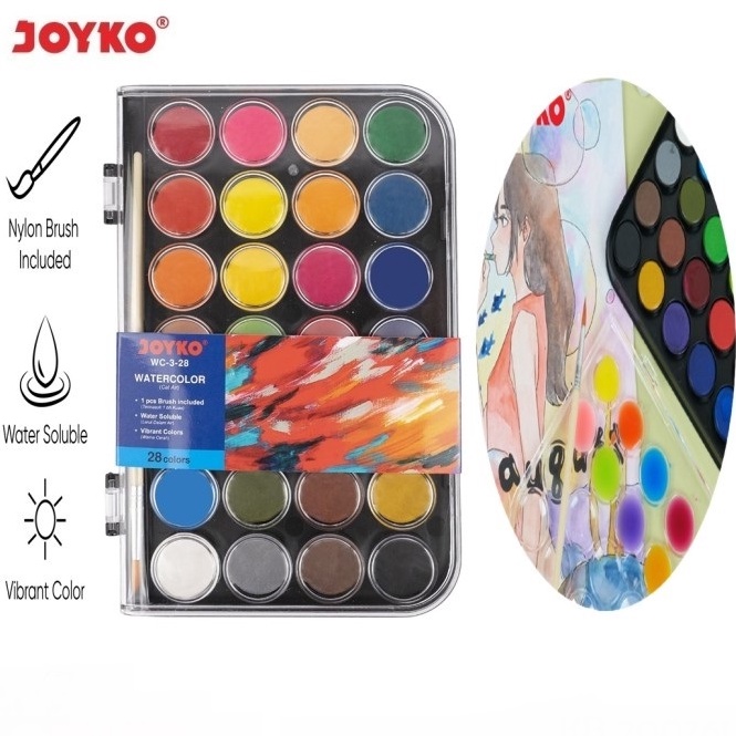 

KODE Q76H Water lor Cat Air Joyko WC3 28 warna