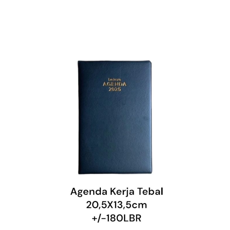 

Agenda Kerja Tebal 2025 Kulit Buku Kwarto A5 Deluxe Merk Standard