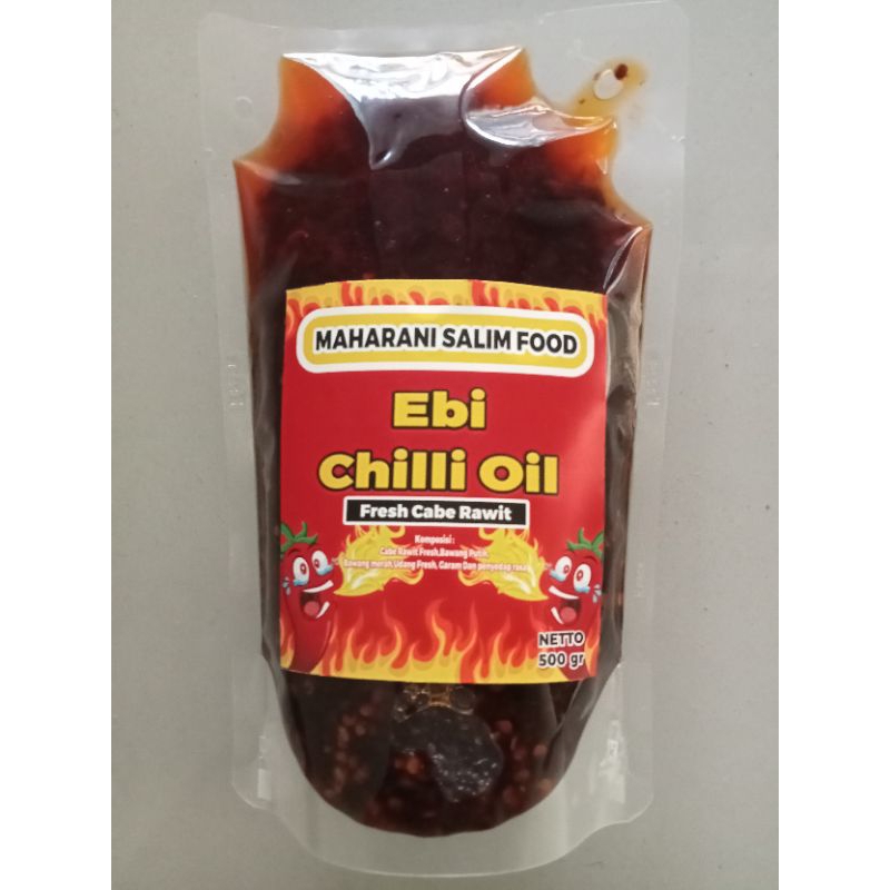 

CHILI OIL/ EBI CHILI OIL/MINYAK CABE/PREMIUM 500GRM