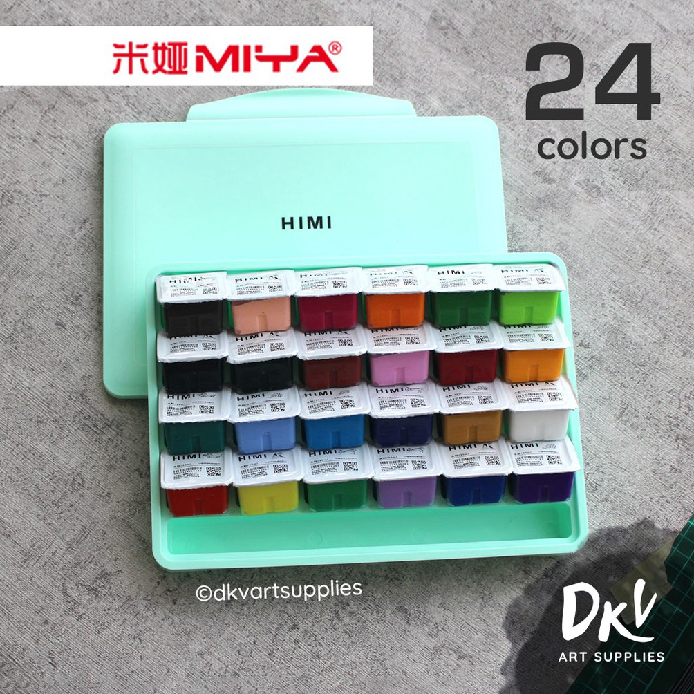 

KODE D3O Miya Himi Gouache 24 Warna Colors 3ml