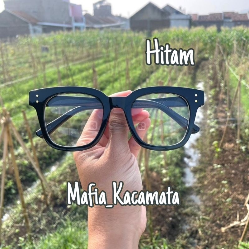 Mafia_Kacamata,Kacamata Unisex Pria Wanita Bisa Minus / Clinder Lensa Antiradiasi Photocromic Bluera