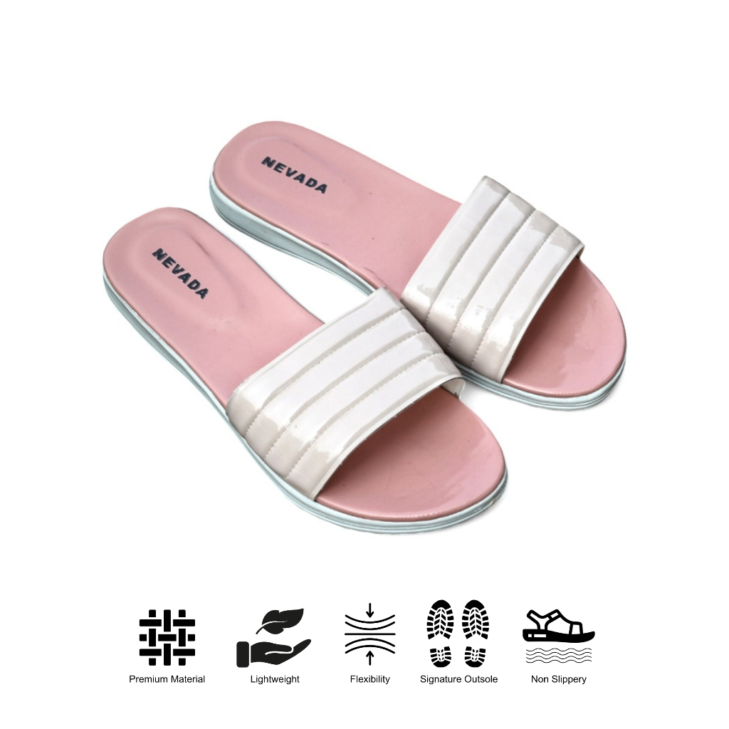 NEVADA Sandal Selop Wanita Pink Sandal Karet Cewek Korean Style Size 37-40 Original Brand Matahari 1