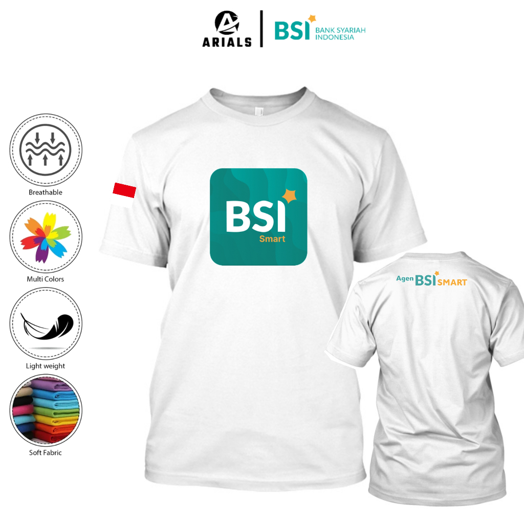 Arials Kaos Baju BANK BSI Agen BSI Smart