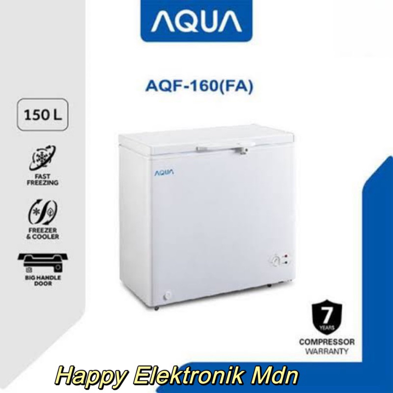 AQUA AQF 160 FA CHEST FREEZER BOX AQF-160FA AQUA LEMARI PEMBEKU DAGING AQUA FREISER AQUA CHEST FREEZ