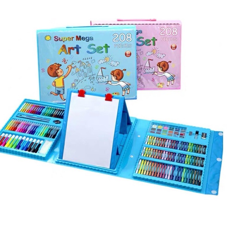 

Paket Baru J781 Set krayon set crayon set kerayon Super Mega Art Set Caryon isi 28 pieces Alat Set Mewarnai Alat Lukis