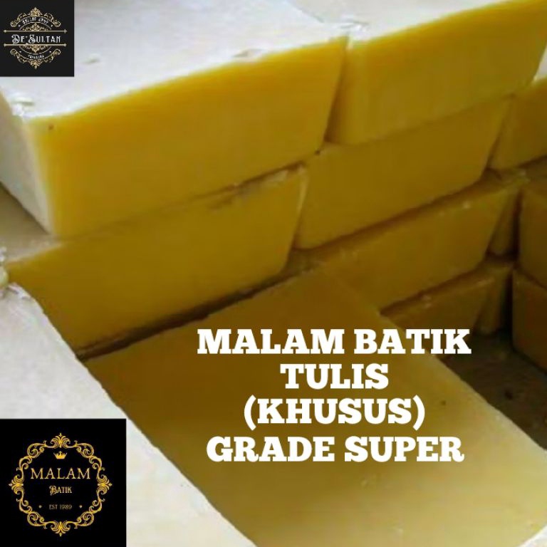 

Penjualan Favorit malam batik tulis carik kuning kualitas premium khusus batik tulis 25 gr 5 gr 1 gr