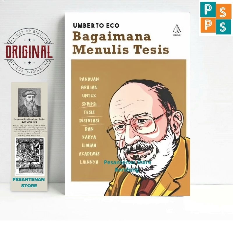 Buku Bagaimana Menulis Tesis Panduan Brillian untuk Skripsi Tesis Disertasi Umberto Eco - Diva Press