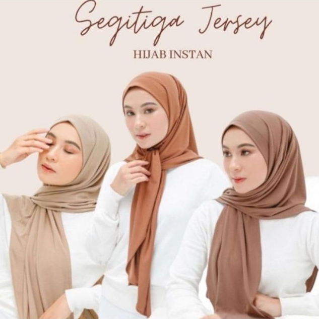 Hijab Segitiga Instan Jersey / Hijab Jersey premium /  Segitiga Instan Jersey Malay / Hijab Segitiga