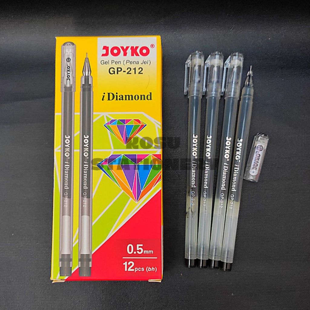 

BOLPEN GEL / BALLPOINT GEL / PULPEN GEL / POLPEN GEL JOYKO GP 212 HITAM