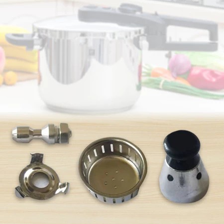 4pcs/Set Aksesoris Panci Presto Universal/ Katup Pembatas Tekanan Pipa Knalpot Penutup Anti Pembloki