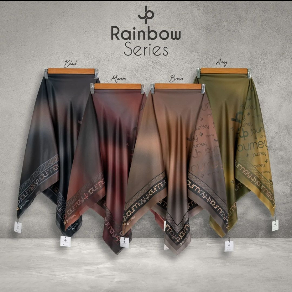 HIJAB JOURNEY SCARVES ORI RAINBOW SERIES GRADASI JILBAB JP TERBARU AGUSTUS 2024 PROMO IKKA MEMEI