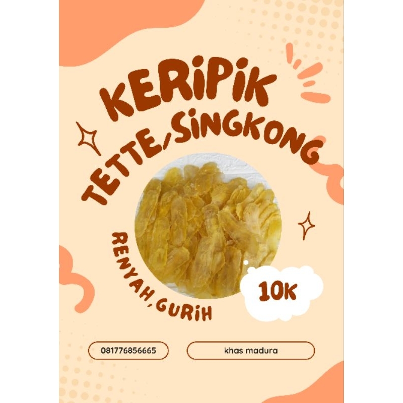 

keripik tette/singkong harga per 50 pcs